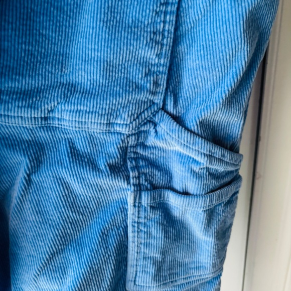 WILDFANG High Waisted Blue Corduroy Coveralls - Picture 2 of 7